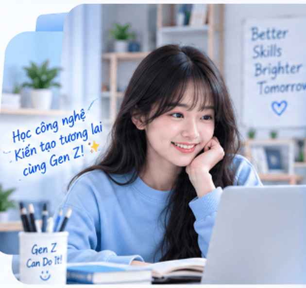 Học viên Gen Z học công nghệ, kiến tạo tương lai cùng Tin Học Gen Z